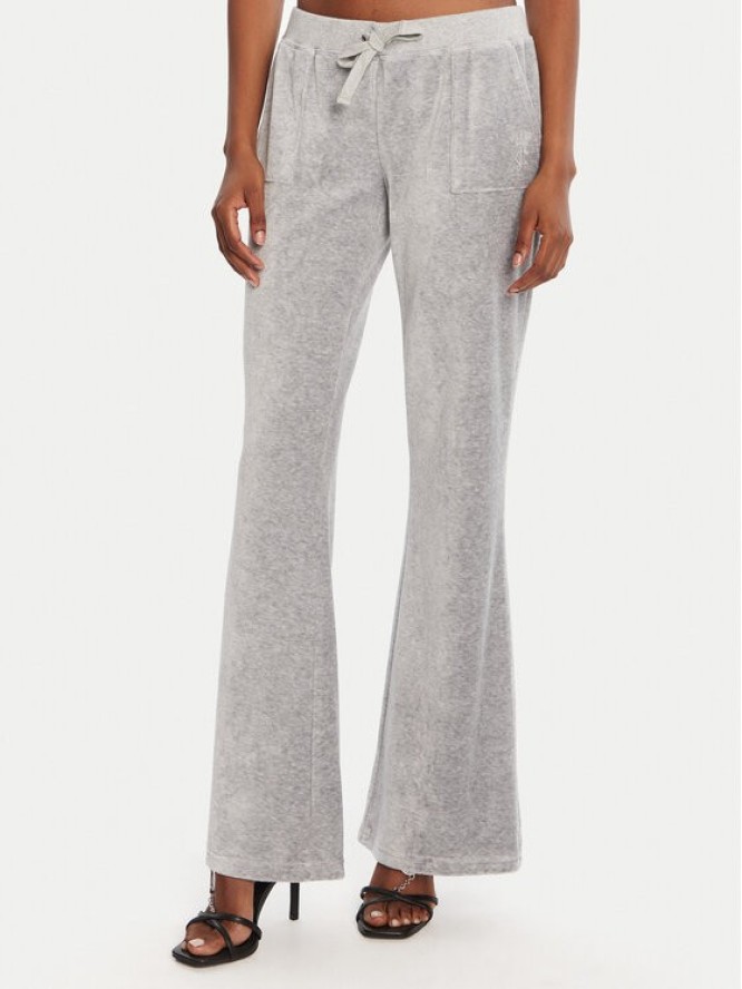 Juicy Couture Spodnie dresowe Caisa JCSEBJ008 Szary Slim Fit