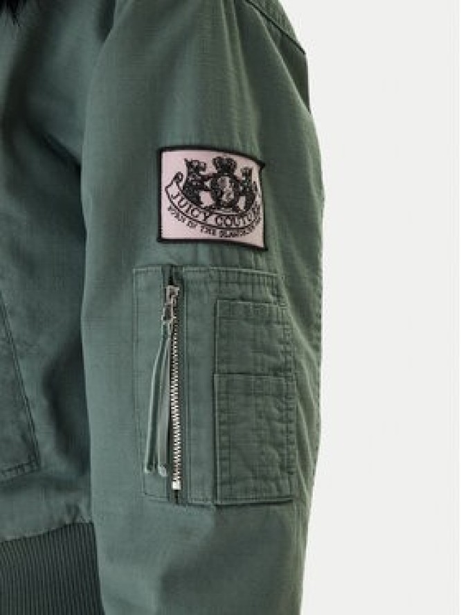 Juicy Couture Kurtka bomber JCOIJ225553 Zielony Regular Fit
