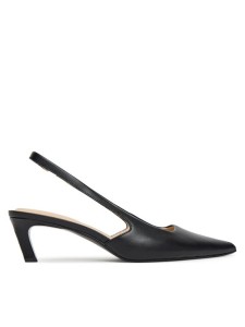 Calvin Klein Czółenka Ess Kitten Heel Sling Back HW0HW02641 Czarny