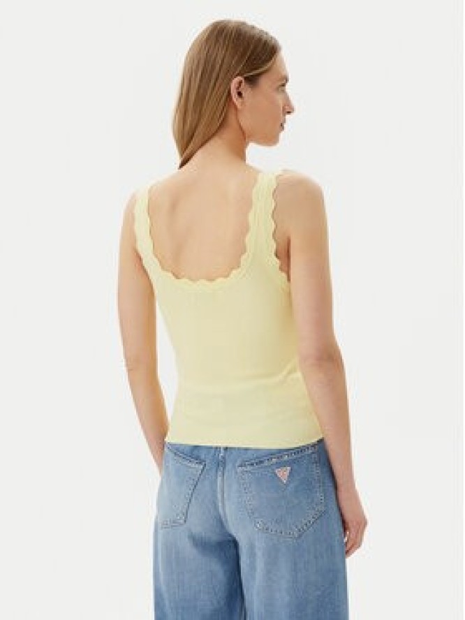 JDY Top Nanna 15290585 Żółty Slim Fit