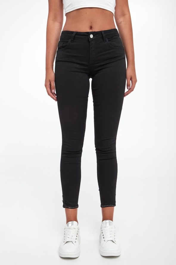 Jeansy damskie z cekinami LIU JO