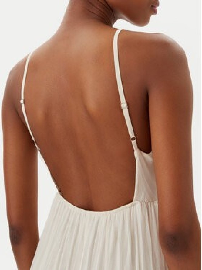 Haveone Sukienka letnia AFF-N011 Écru Loose Fit