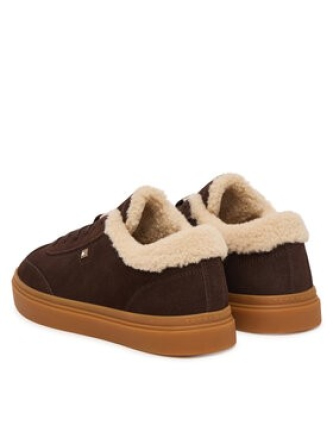 Tommy Hilfiger Sneakersy Th Chic Cupsole Wl FW0FW09597 Brązowy ciemny