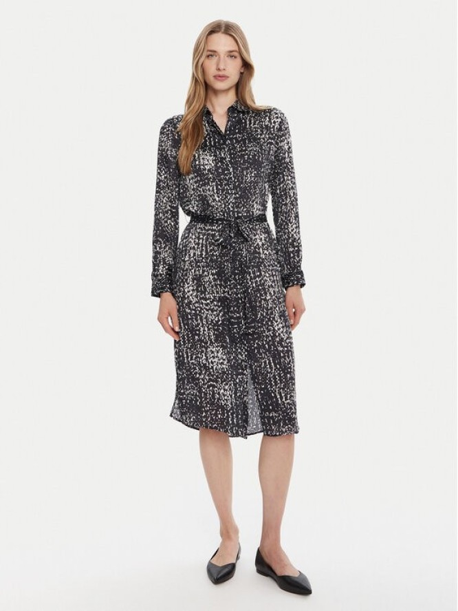 Calvin Klein Sukienka koszulowa LV044C060G Granatowy Regular Fit