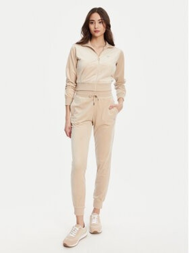 Guess Spodnie dresowe V3BB27 K0232 Beżowy Regular Fit