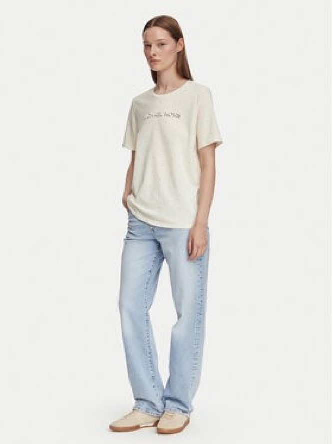 MICHAEL Michael Kors T-Shirt MT6524Y97J Kremowy Regular Fit