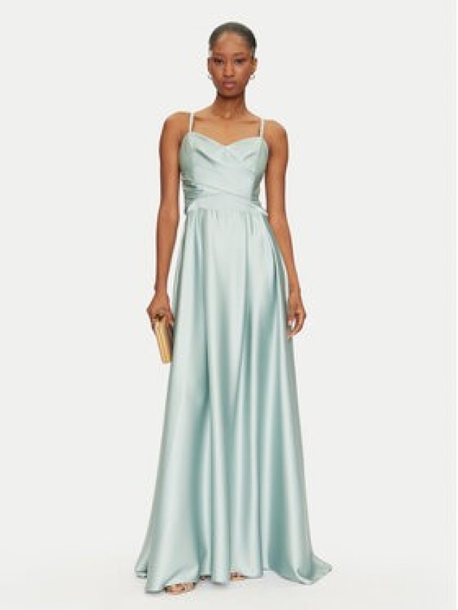 Rinascimento Sukienka wieczorowa CFC0122706003 Zielony Regular Fit