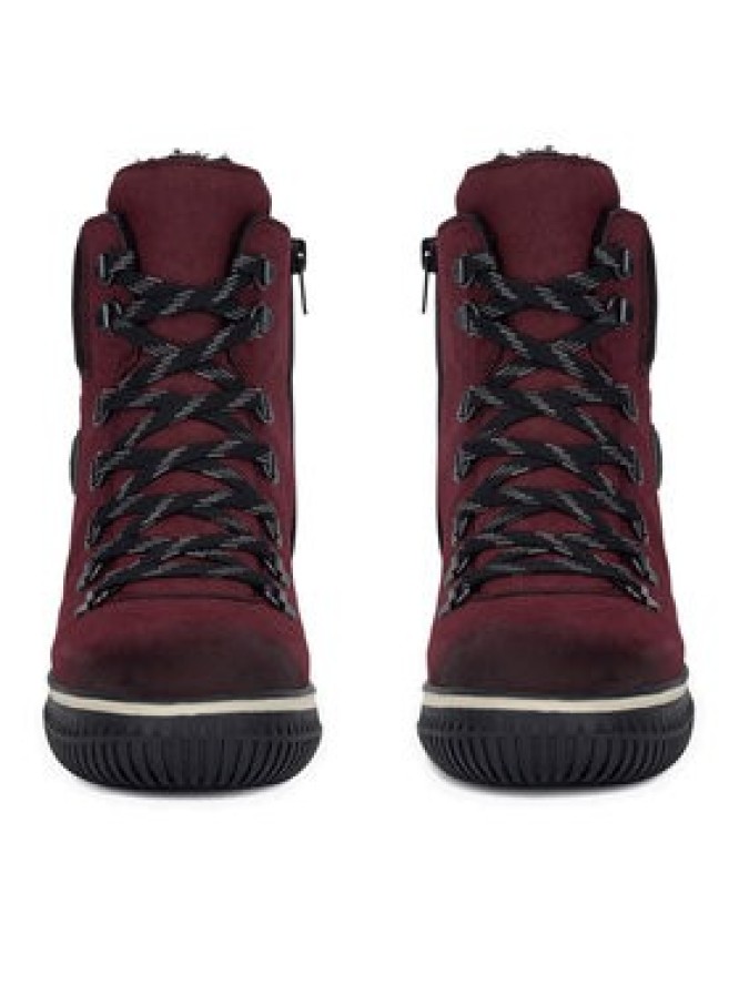 Rieker Trzewiki 74247-35 Bordowy