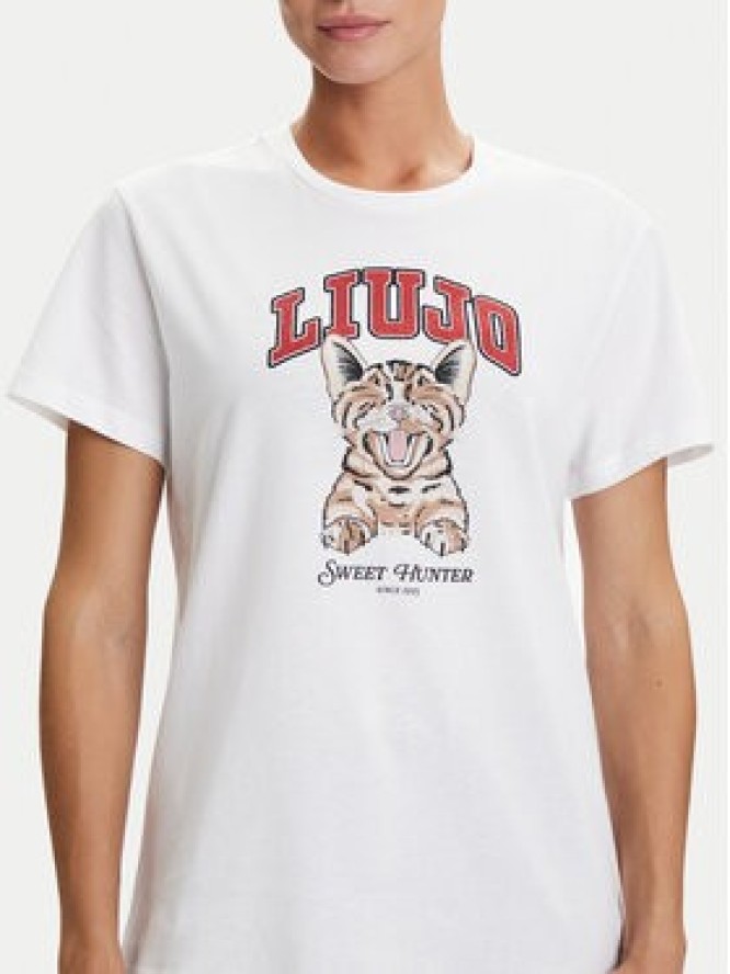 Liu Jo T-Shirt UF5271 JS923 Biały Regular Fit
