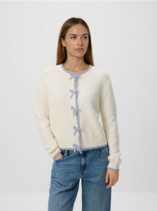 Sweter z kokardkami - wielobarwny