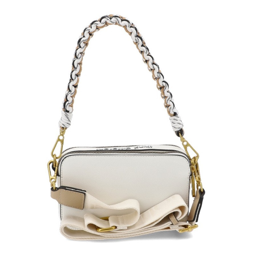 Biała Zgrabna Torebka Damska Pepe Moll