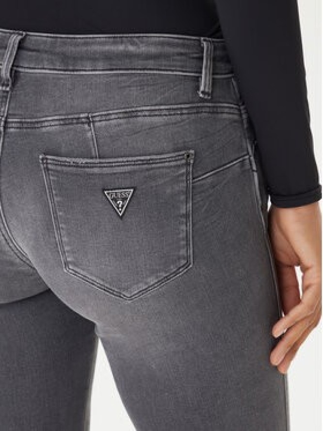 Guess Jeansy W2YAJ2 D4PZ2 Szary Skinny Fit