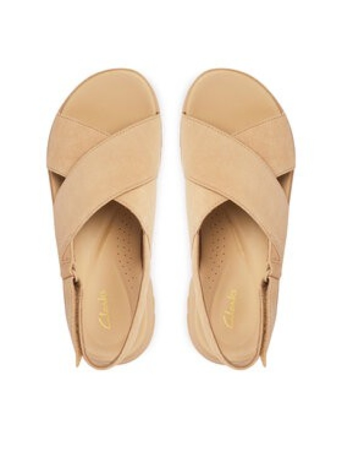 Clarks Sandały DashLite Wish 26185883 Beżowy