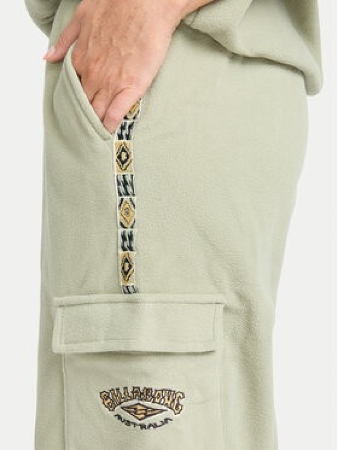 Billabong Spodnie dresowe Winter Camp EBJFB03001 Zielony Loose Fit