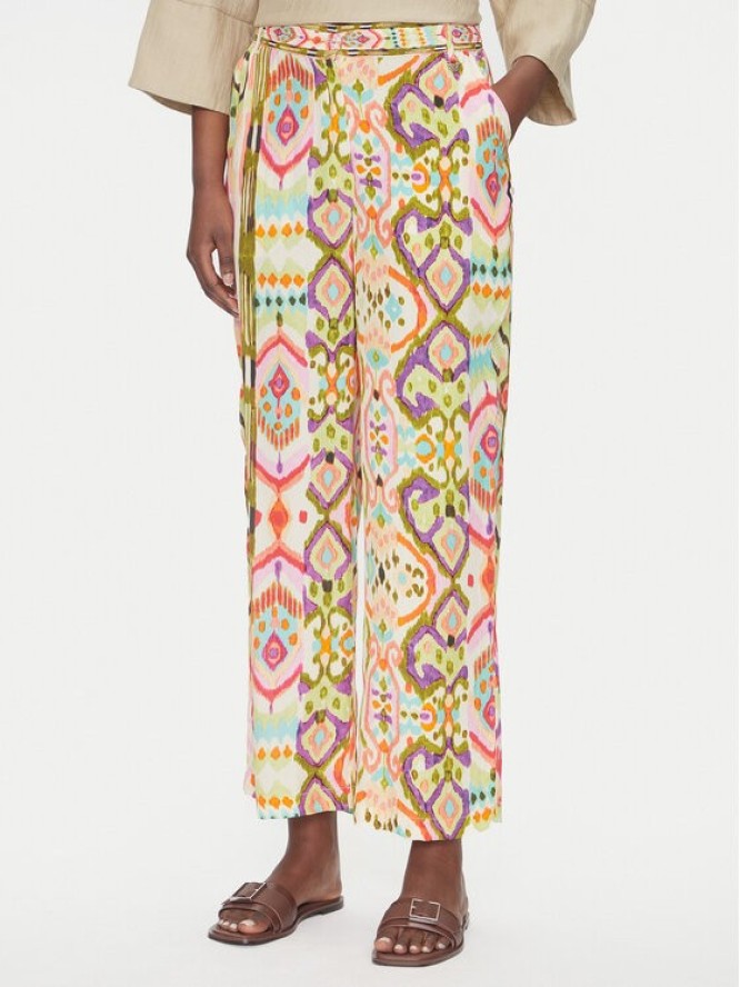 LOLA CASADEMUNT Spodnie materiałowe LS2514017 Kolorowy Relaxed Fit