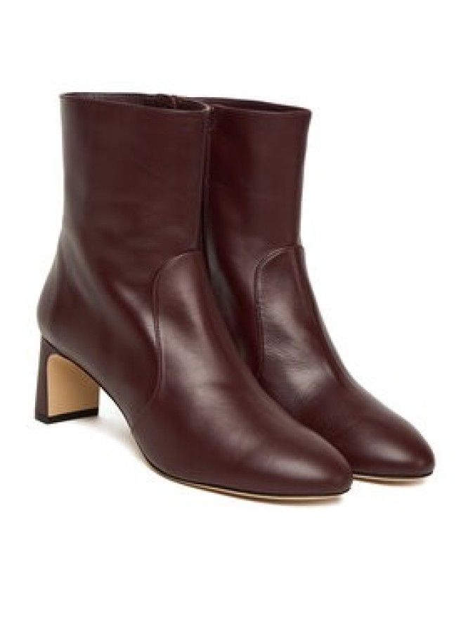 Stuart Weitzman Botki Babette SL542 Bordowy
