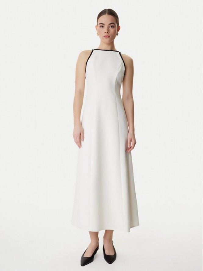 Marella Sukienka koktajlowa Sapore 2613221113 Écru Regular Fit