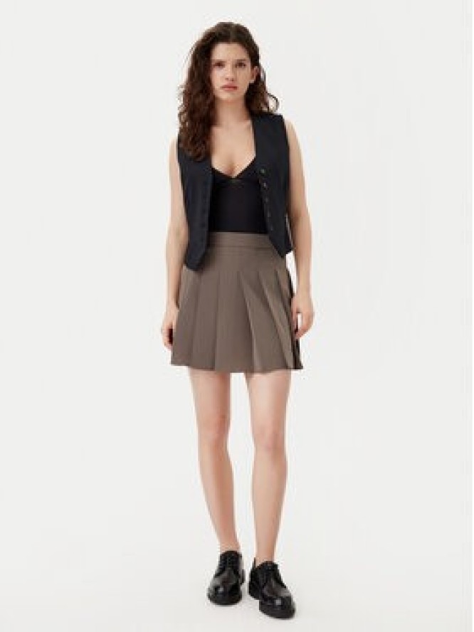 Pieces Spódnica mini Julina 17154916 Khaki Regular Fit