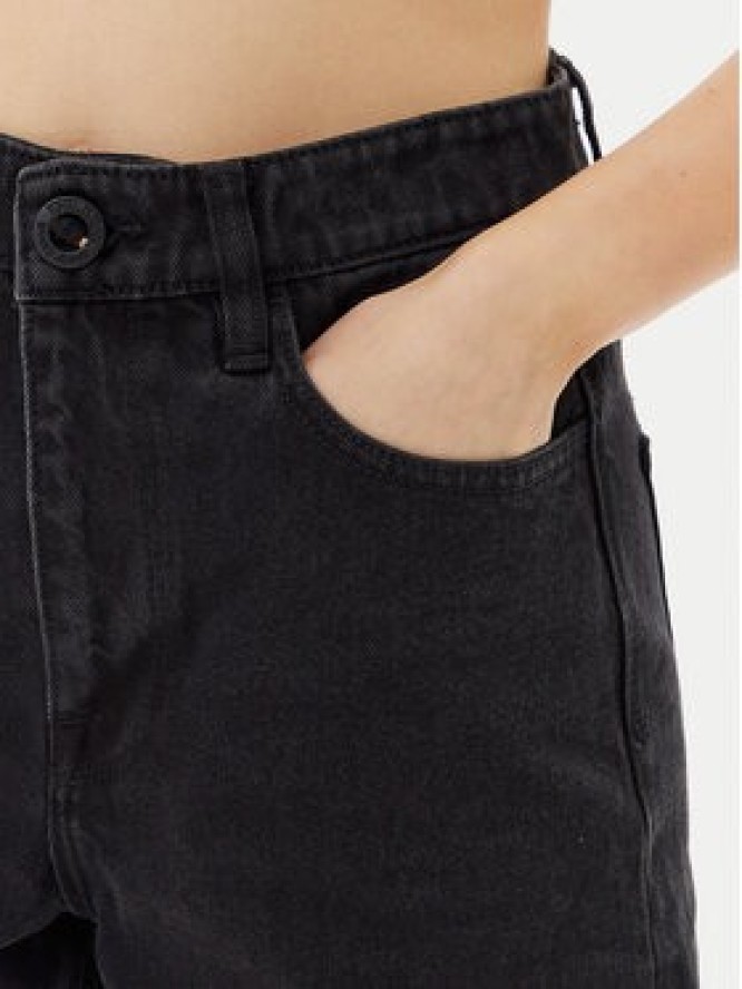 Volcom Szorty jeansowe Weelow B2012300 Czarny Slim Fit