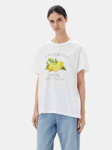 Pieces T-Shirt Thea 17157114 Biały Standard Fit