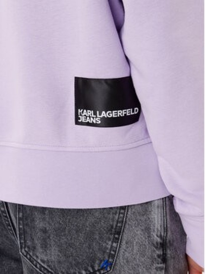 Karl Lagerfeld Jeans Bluza A1W20005 Fioletowy Regular Fit