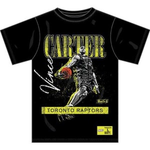 T-shirt z logo vintage Toronto Raptors HW Neon Pop Playe Vince Carter