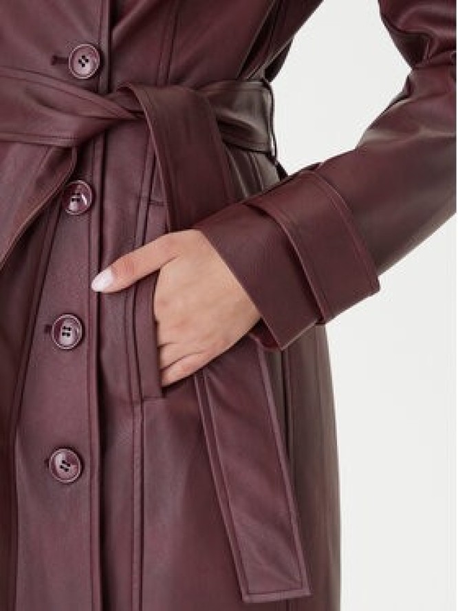 Bardot Płaszcz przejściowy 59899JB4 Bordowy Regular Fit