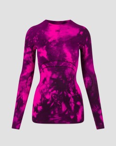Koszulka unisex X-Bionic Energy Accumulator Wild Shirt Ls Tiedye Black/Fluo Pink