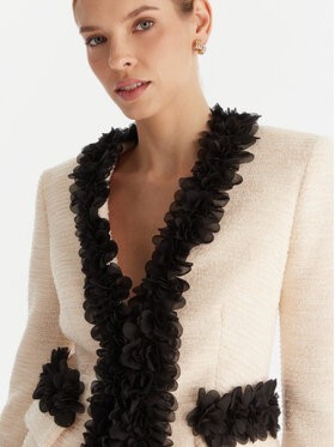 Babylon Marynarka S00750 Écru Regular Fit