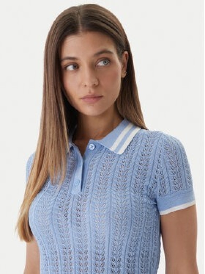 Guess Sweter W6GR25 Z0672 Niebieski Regular Fit