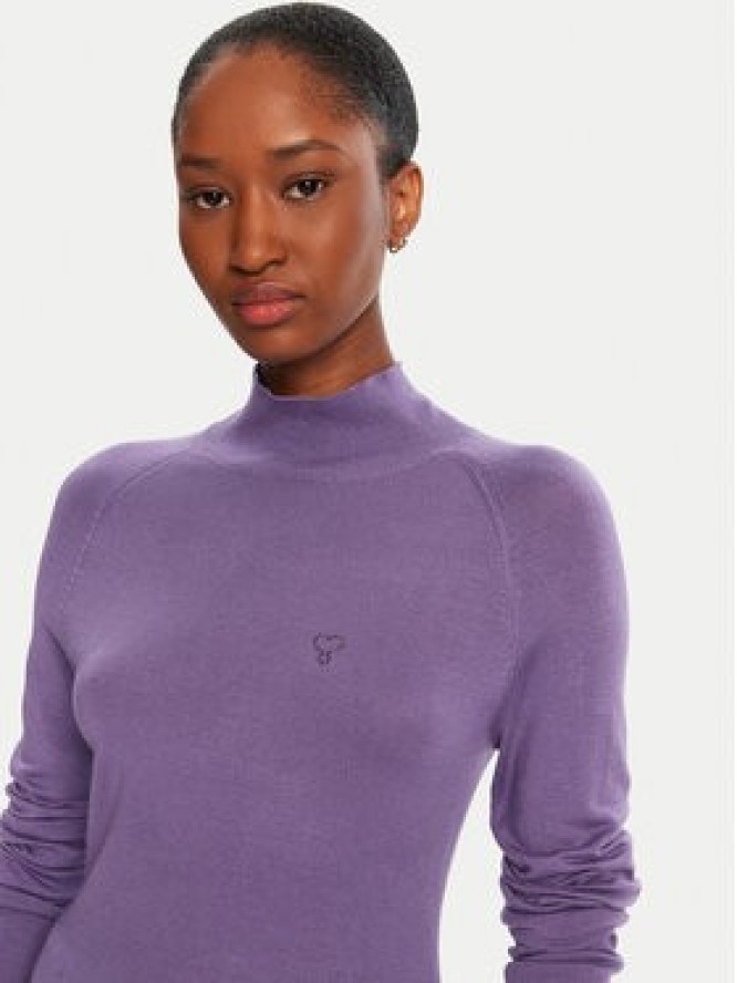 LOLA CASADEMUNT Golf LF2515007 Fioletowy Regular Fit