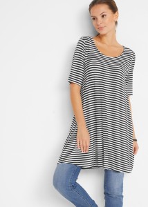 Tunika T-shirtowa z mieszanki wiskozy