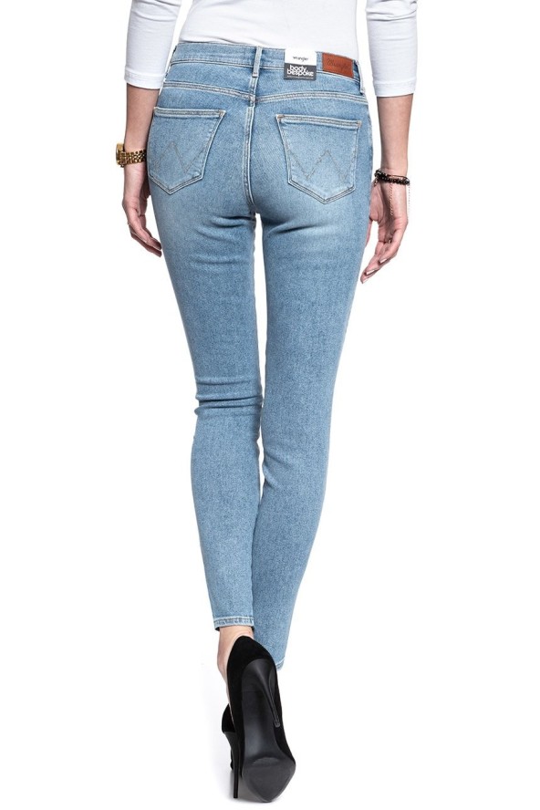 WRANGLER HIGH SKINNY BLUE POWDER W27HFS15L 112128076