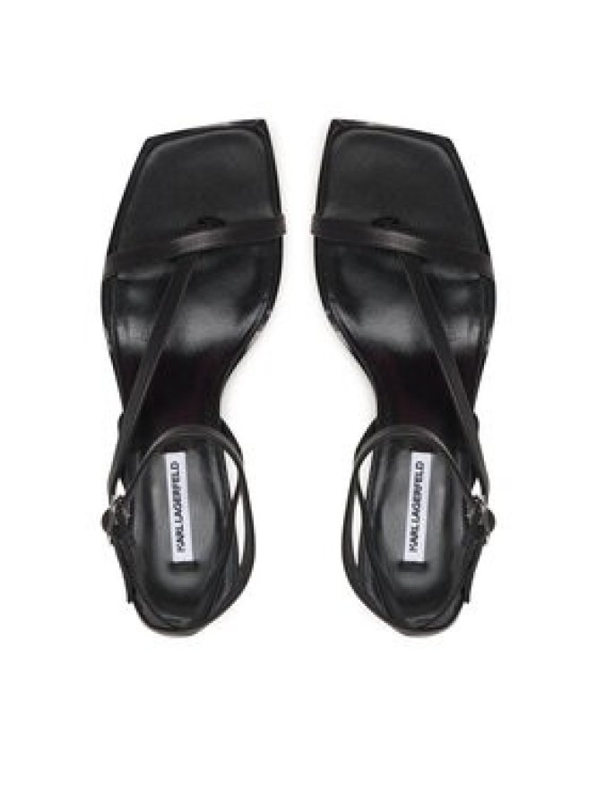 KARL LAGERFELD Sandały Karmel KL33606 Czarny