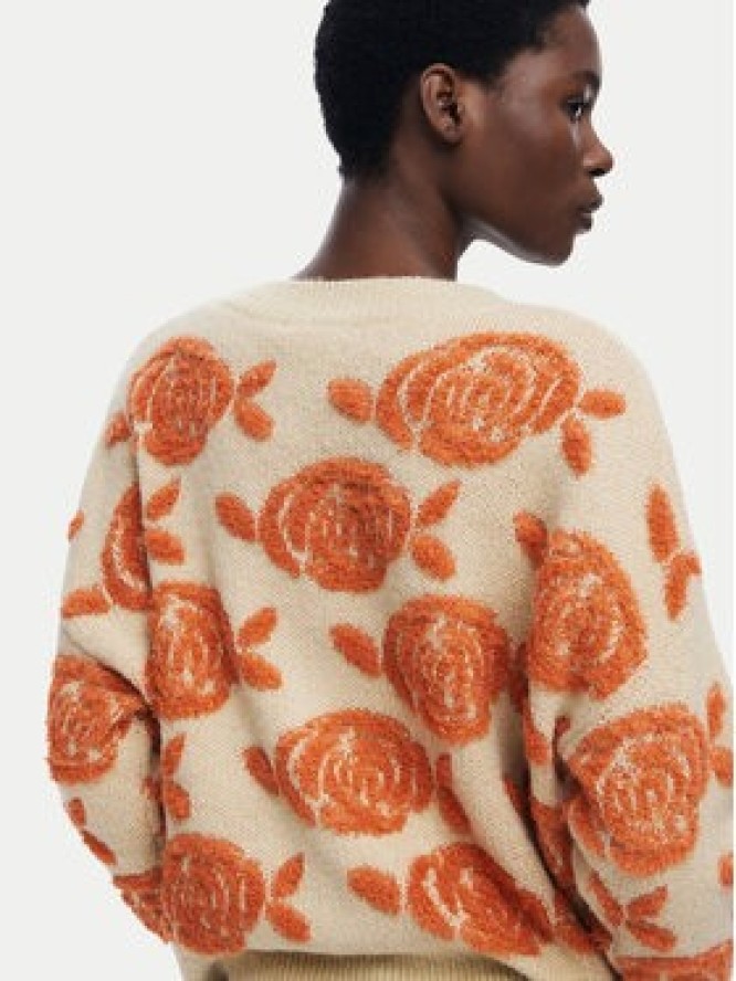 Desigual Kardigan Carter 25WWJF22 Beżowy Relaxed Fit