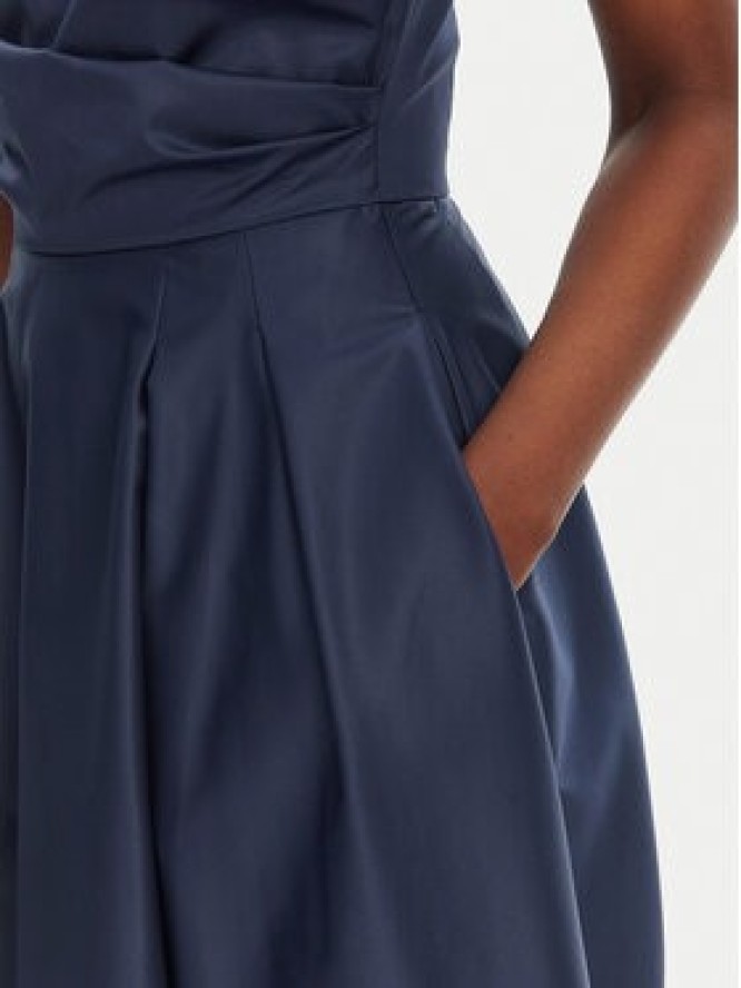 Elisabetta Franchi Sukienka koktajlowa AB-T52-52E2-V440 Granatowy Regular Fit