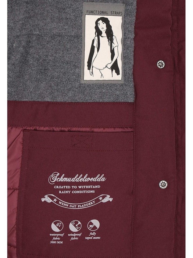 Schmuddelwedda Parka w kolorze bordowym rozmiar: L