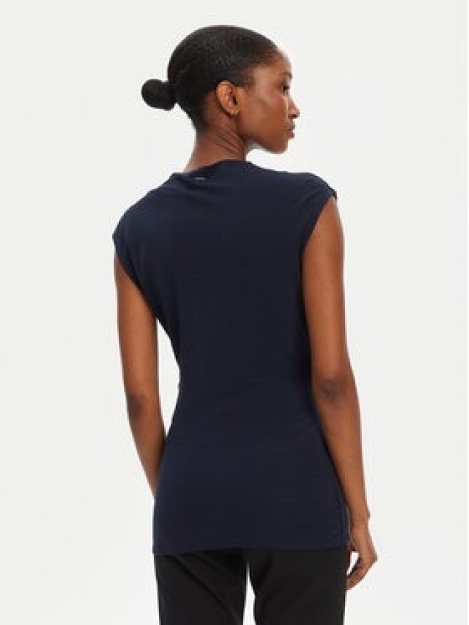 BOSS Bluzka Elamma 50541896 Granatowy Slim Fit