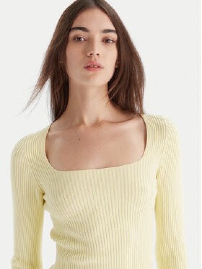 Kontatto Sweter 3M0830C Żółty Slim Fit