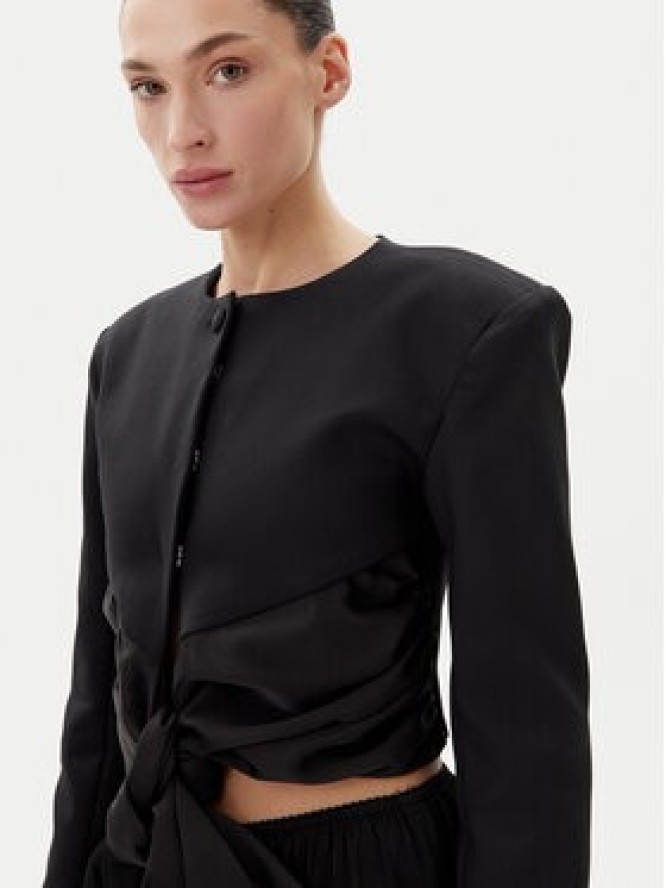 Eleh Marynarka ESS250171 Czarny Regular Fit