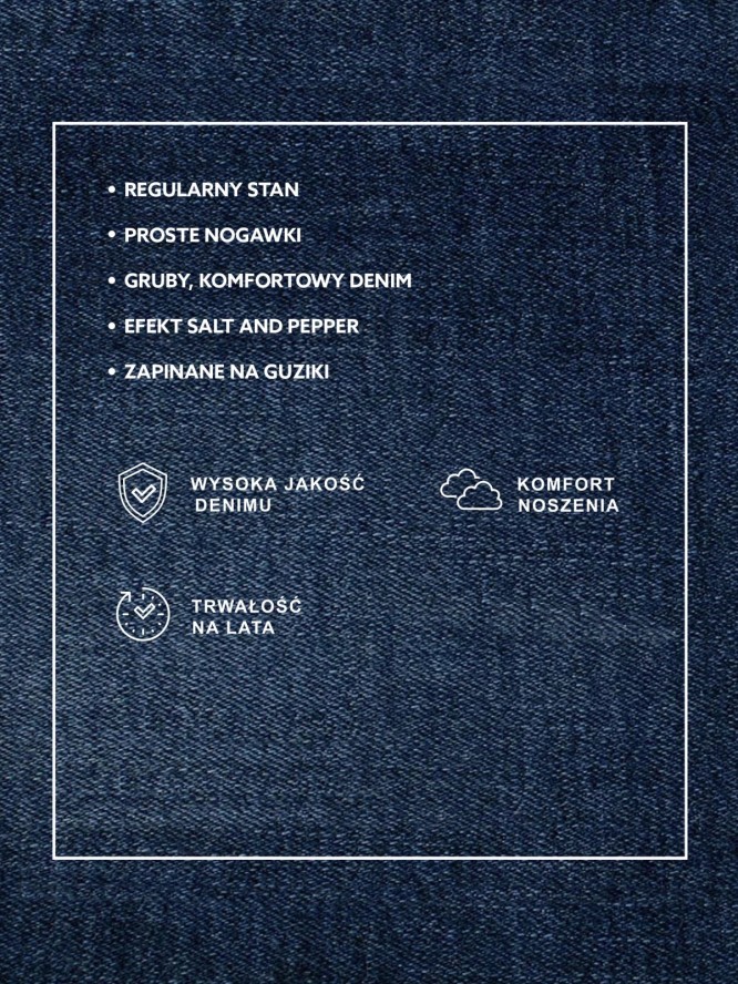 Jeansy damskie z kolekcji Authentic granatowe Authentic 500