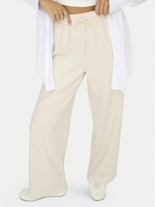 ONLY Spodnie dresowe Scarlett 15346400 Écru Regular Fit
