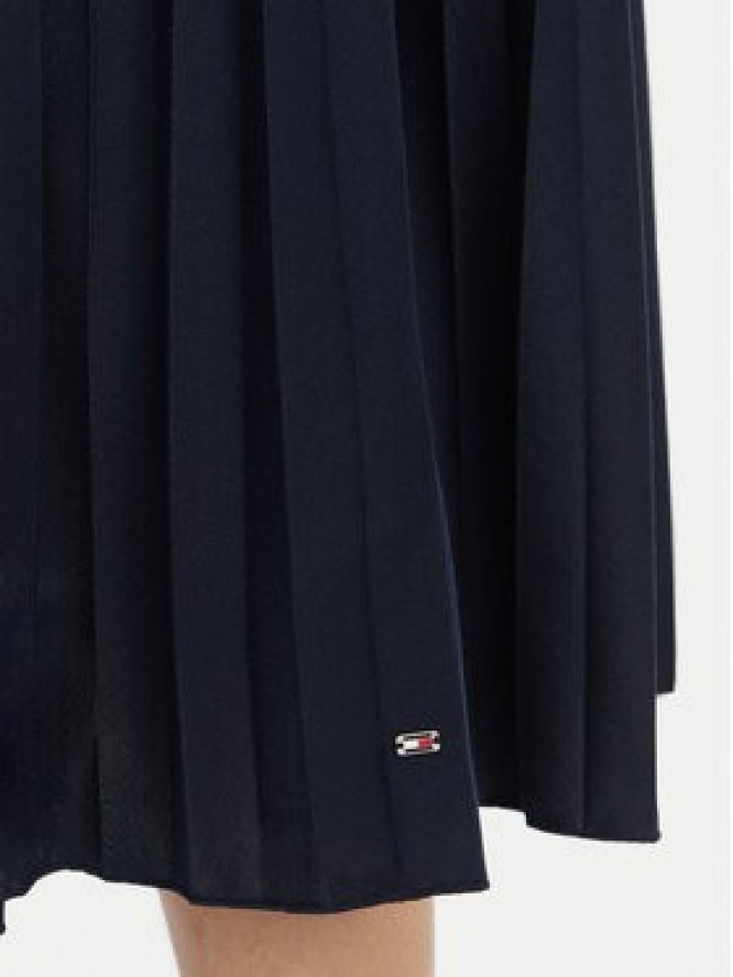 Tommy Hilfiger Sukienka codzienna 1985 Pleated WW0WW49621 Granatowy Regular Fit