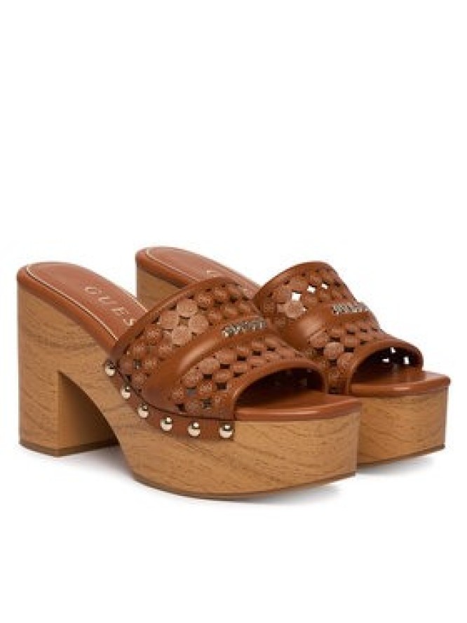 Guess Klapki FLJ2LL LEA04 Brązowy