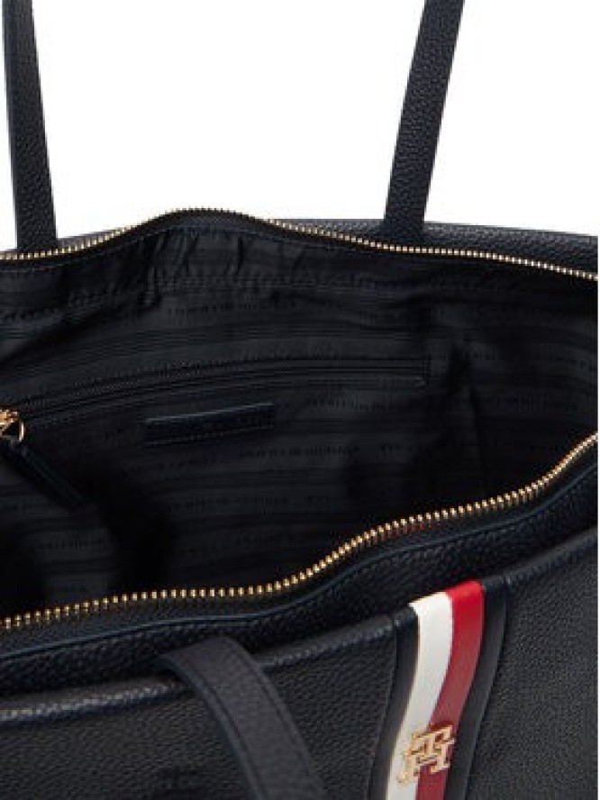 Tommy Hilfiger Torebka Th Corp Ess Tote AW0AW19334 Granatowy