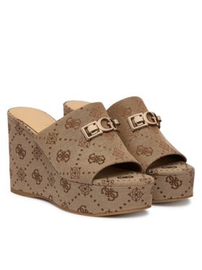 Guess Klapki FLJEVZ FAL04 Beżowy jasny