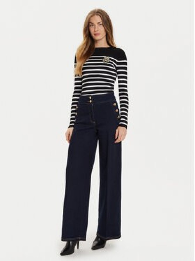 Morgan Sweter 242-MRAY Czarny Slim Fit