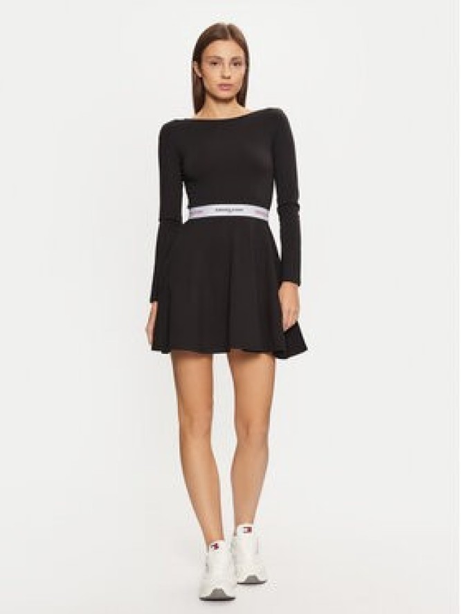 Tommy Jeans Sukienka codzienna DW0DW19465 Czarny Slim Fit