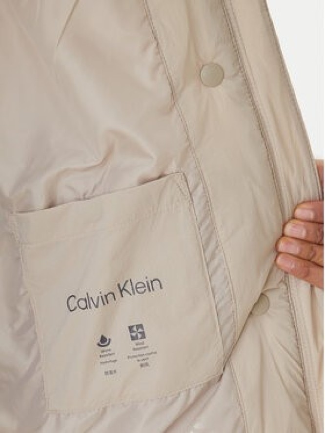 Calvin Klein Jeans Kurtka zimowa LV047D507G Beżowy Regular Fit