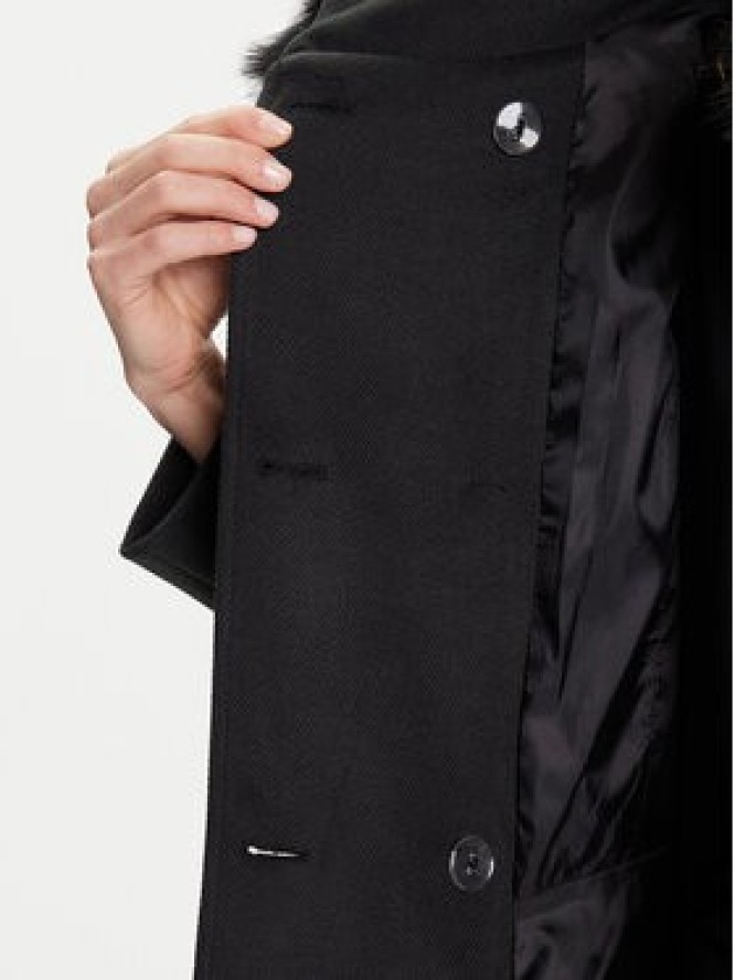 Rinascimento Płaszcz przejściowy CFC0125794003 Czarny Regular Fit